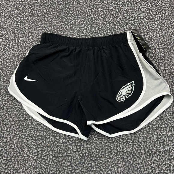 Nike Dri-Fit Athletic Shorts Women Medium Black Philadelphia Eagles NFL New 29